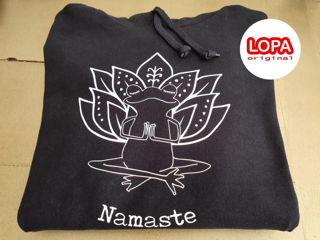 Hoodie Namaste kikker